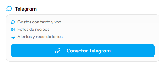 Conecta tu cuenta de Telegram con Hey Zaldo