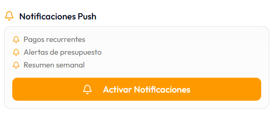 Notificaciones push de Hey Zaldo